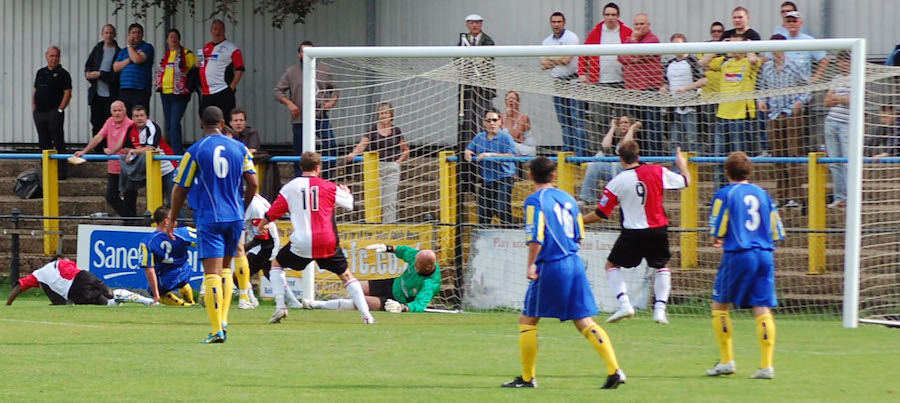 1 0 Rikki Anane left slides in the winning goal copy