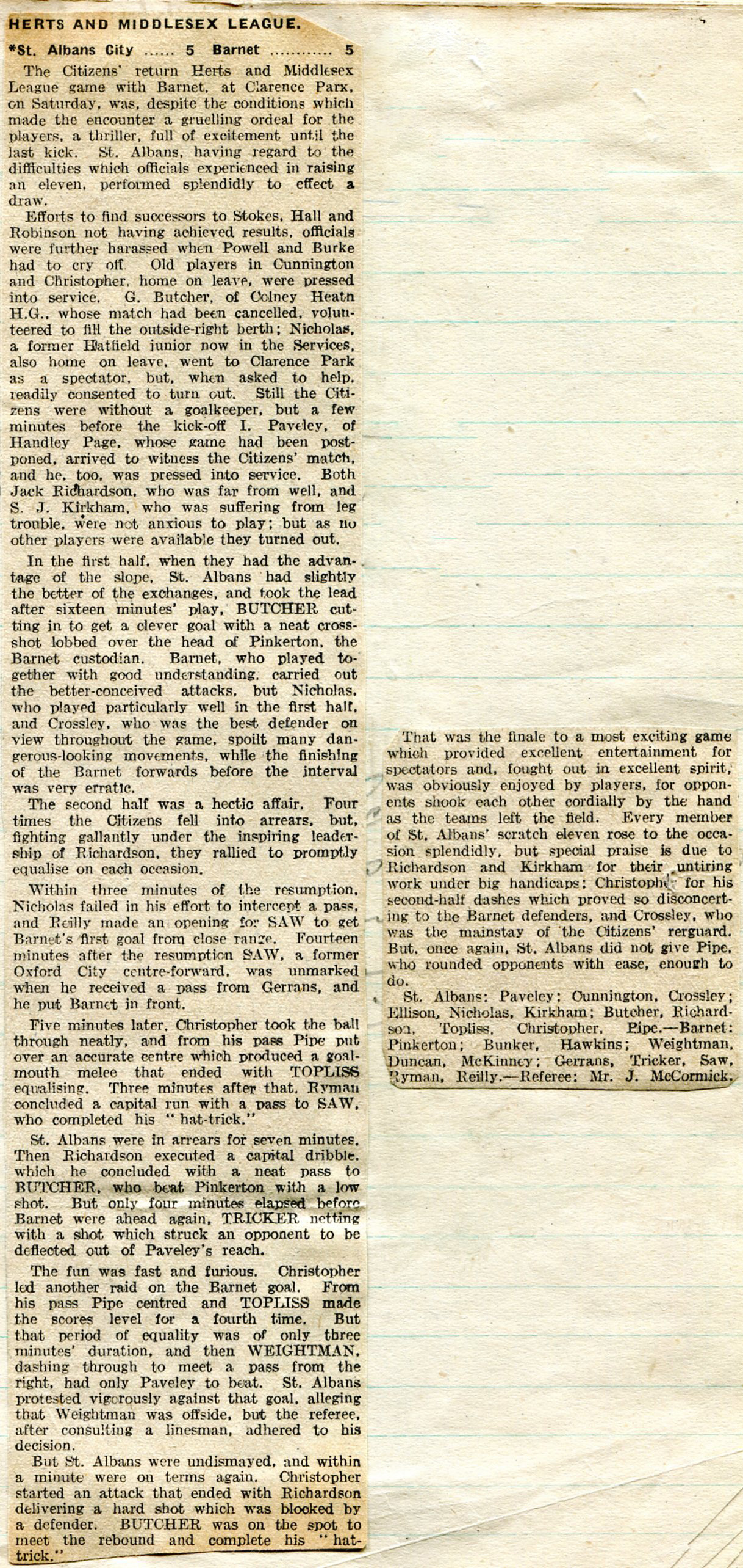 15 SAC 5 5 Barnet 2 Jan 1943