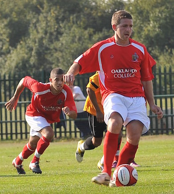 Barrie Matthews scores penalty v ETU