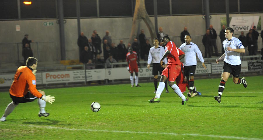 Effiong scores the first copy