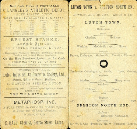 Luton Tn v PNE 5 11 1894 2