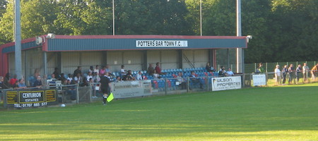 Main stand Potters Bar Town