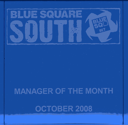 Manager of the Month 2008 Steve Castle