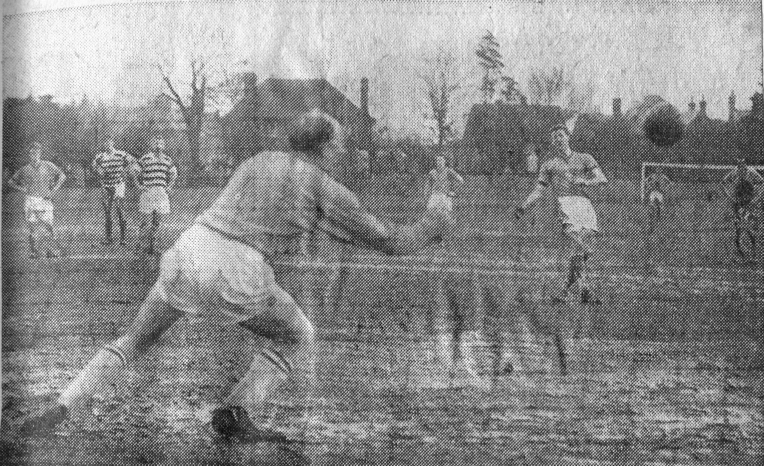 Maurice Walby Scores penalty against Oxford City 25 02 1961