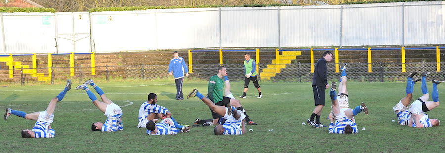 Oxford City post match warm down