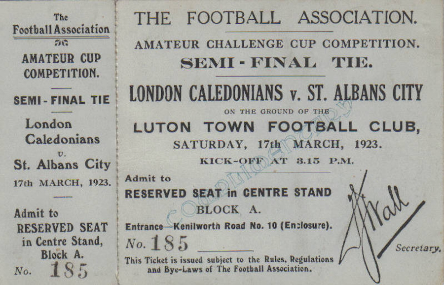 SAC v London Caledonians sf 17 3 19232 copy