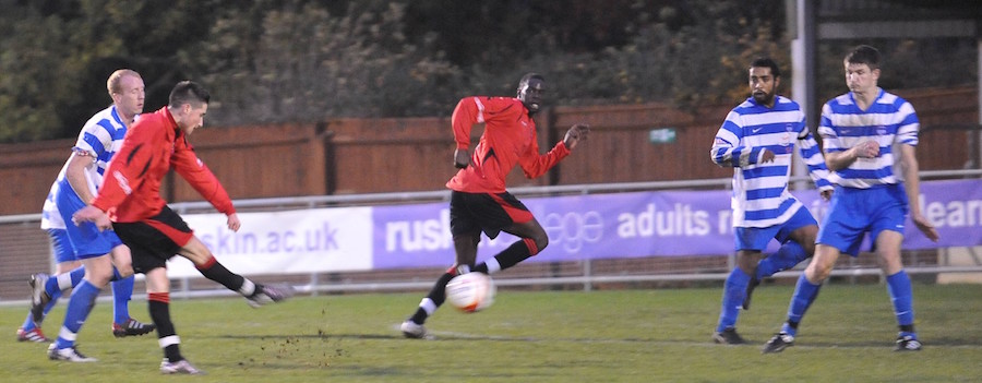 Sean Shields scores at Oxford City