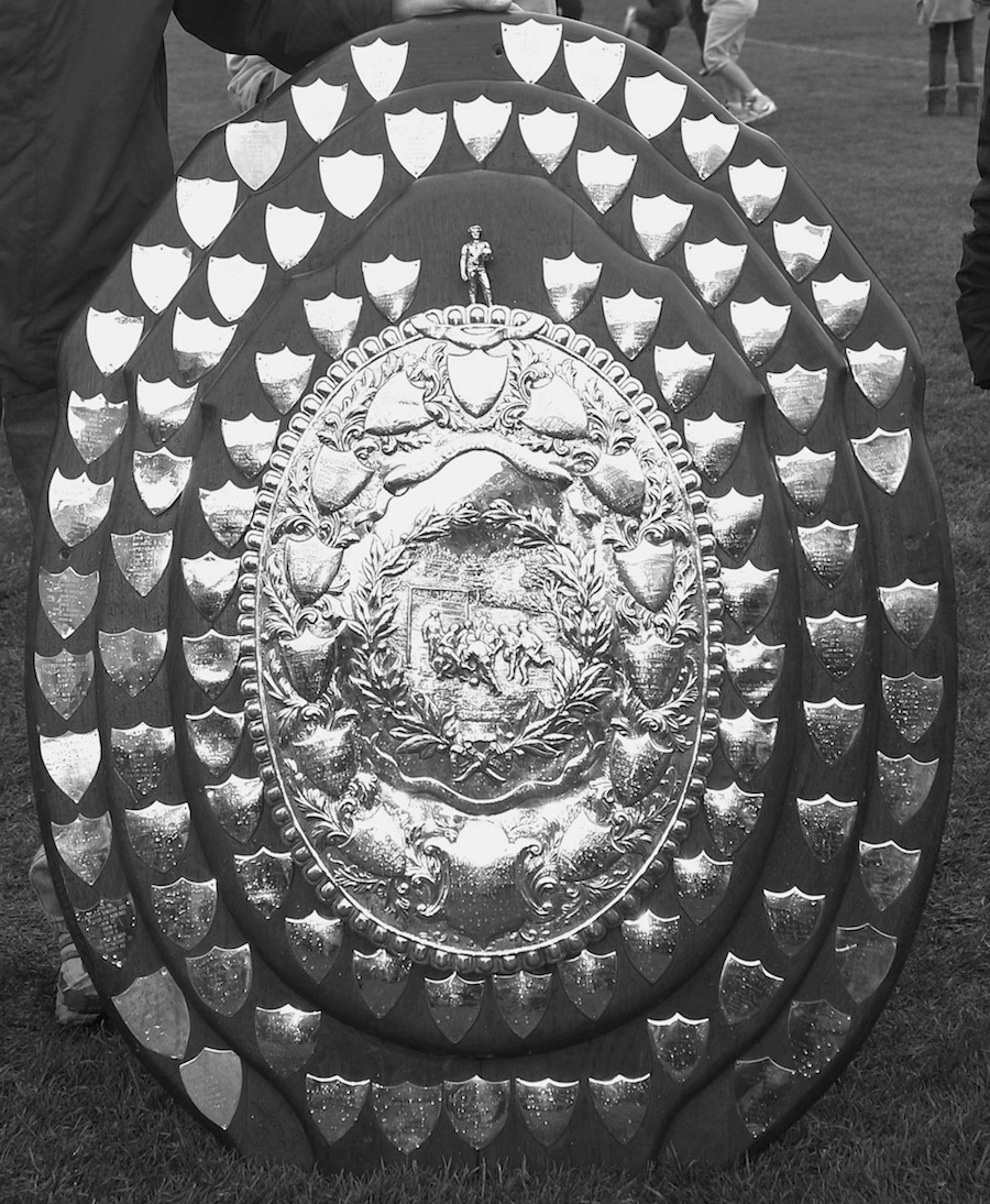 Southern League championship trophy bw