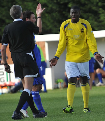 Tobi Jinadu sent off at Swindon Supermarine