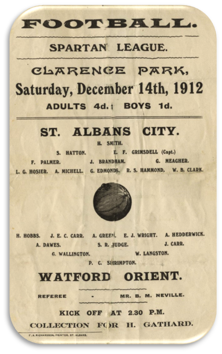 st albans city v watford orient 1912